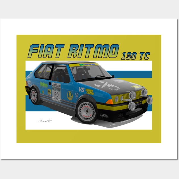 Abarth Fiat Ritmo 130 TC Wall Art by PjesusArt